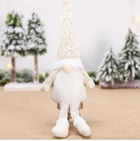 Gnomo di Natale bambola senza volto - Decorazione natalizia allegra per la casa 2024 ornamento di Natale