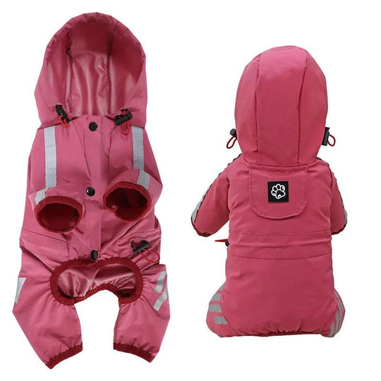 Manteau de pluie réfléchissant et imperméable pour chien – Protection contre le vent et la pluie