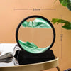 3D Hourglass Quicksand Movable Sand Artwork Round Glass Deep Sea Sand Painting – Flowing Painting for Office and Home