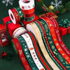 5 Yards Christmas Ribbon – Printed Polyester Ribbon for Decoration and DIY