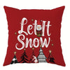 Christmas Decoration Pillowcase - Cheerful Santa Christmas Tree Pattern, Sofa Cushion Cover