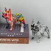 Colorful French Bulldog Wax Figurine - Pet Dog DIY Graffiti Craft & Desk Decoration