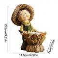 Sustainable Resin Pumpkin Candle Holders - Cartoon Design of Boy & Girl for Bedroom Decoration