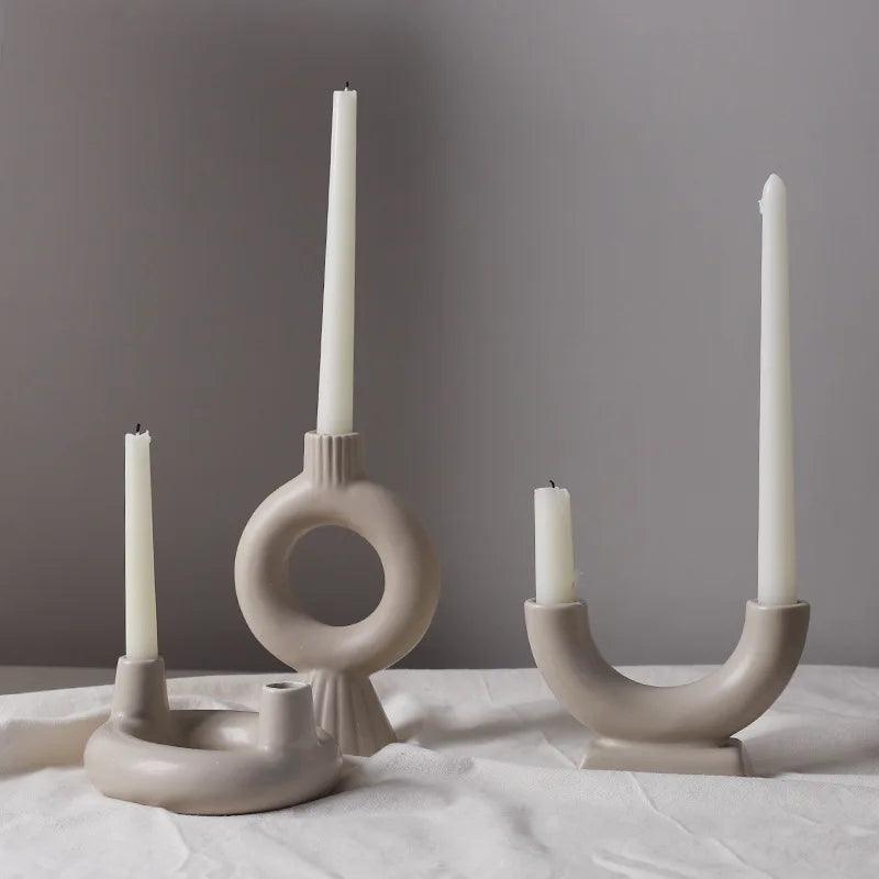 Modern candle holder for living room decoration