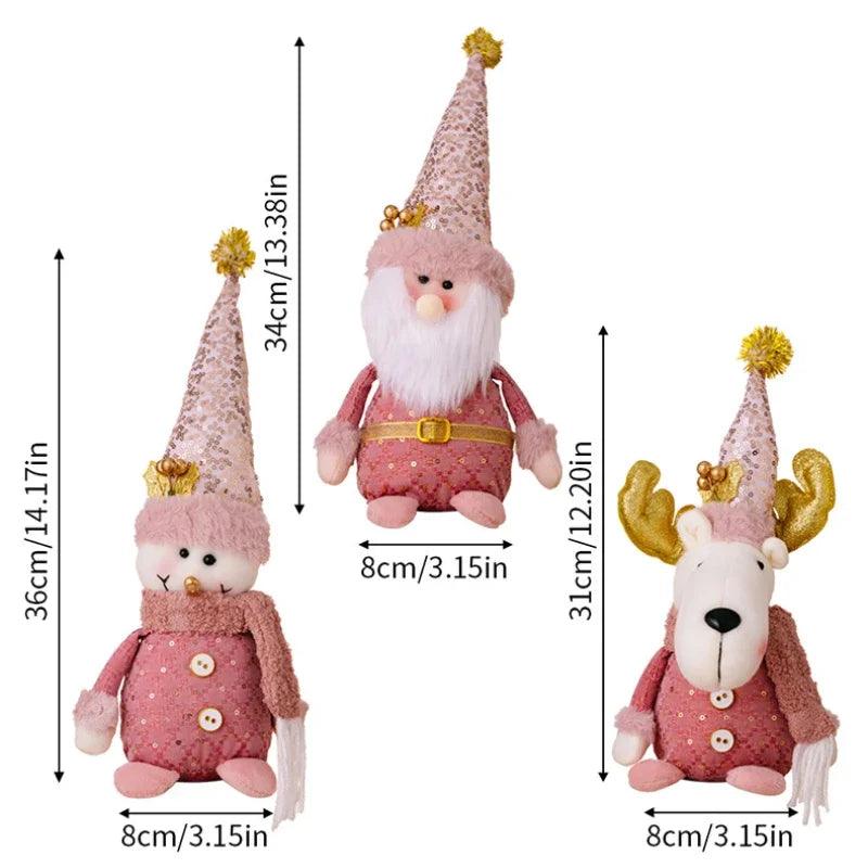 Pink Christmas Telescopic Dolls
