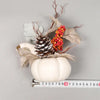 Herfst pompoen ornamenten met kunstbloemen Home Decor