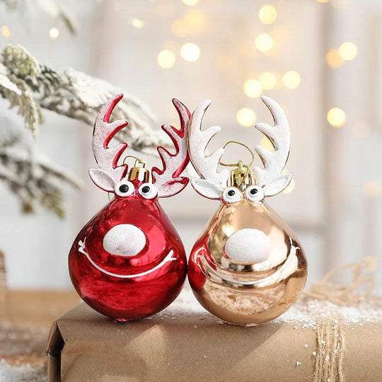 Palline di Natale Renna 2 pezzi – Incantevole decorazione natalizia