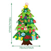 DIY Felt Christmas Tree - Christmas Decoration for Home 2022 Santa Xmas Kids Gifts