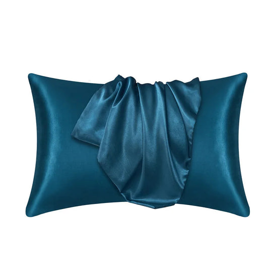 Taie d'oreiller en satin doux comme de la soie - Housse d'oreiller douce pour cheveux et peau, décoration cosy pour la literie à la maison