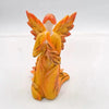 Knielende Herfst Engel Hars Ornament