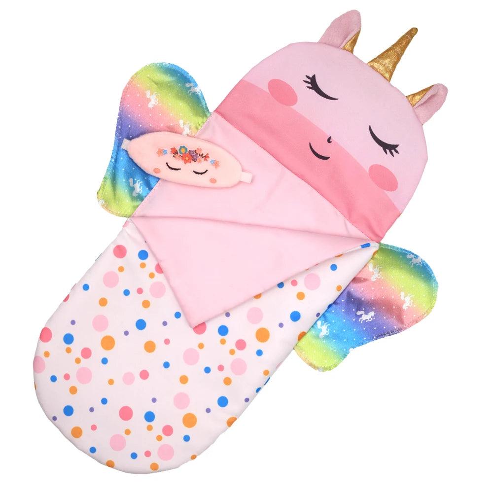 Sac de couchage Poppen avec oreiller licorne