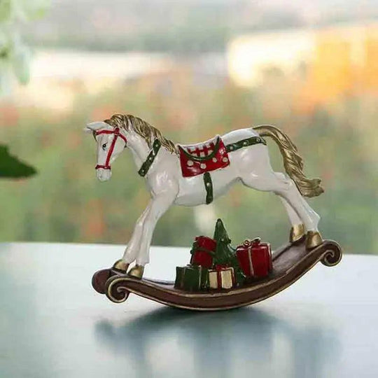 Statua di cavallo oscillante Hars ornamento natalizio scandinavo