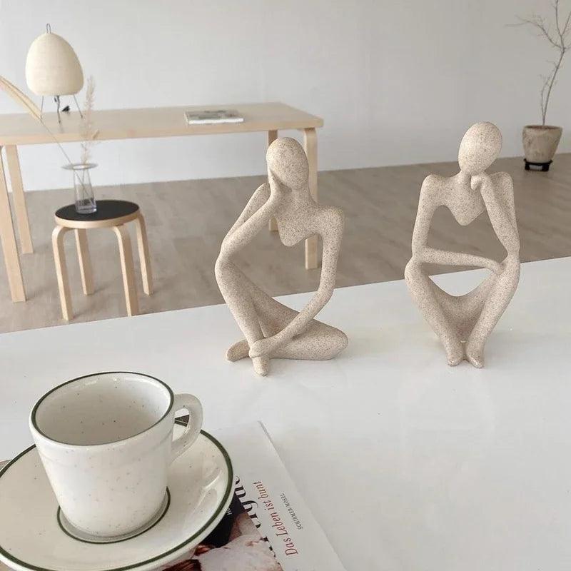 Décor de salon penseur scandinave