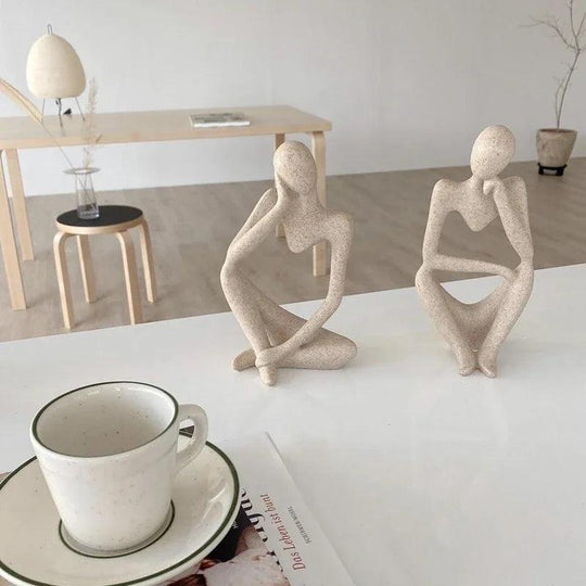 Décor de salon penseur scandinave