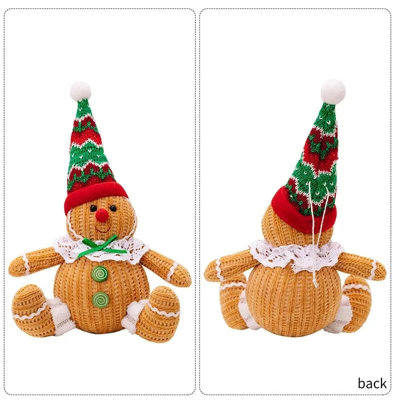 Peperkoekman seduto bambola decorazione albero di Natale