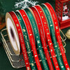 5 Yards Christmas Ribbon – Printed Polyester Ribbon for Decoration and DIY