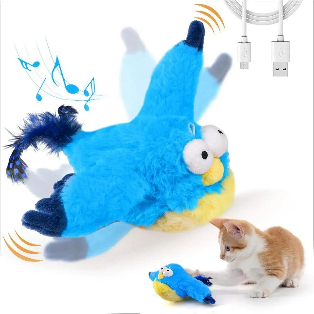 Interactive Cat Toy – Flapping Bird with Catnip