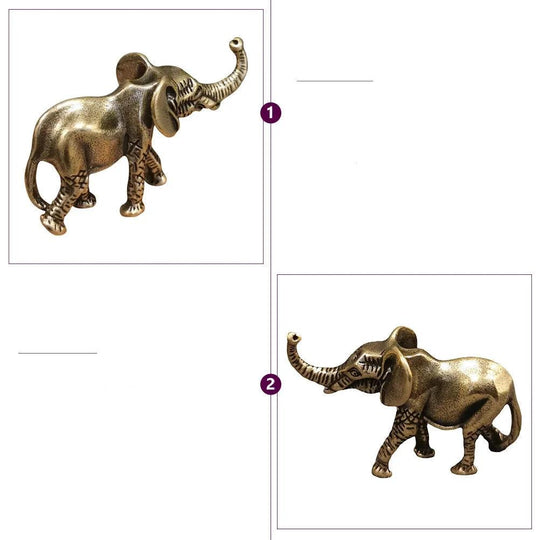 Sculpture d'éléphant doré