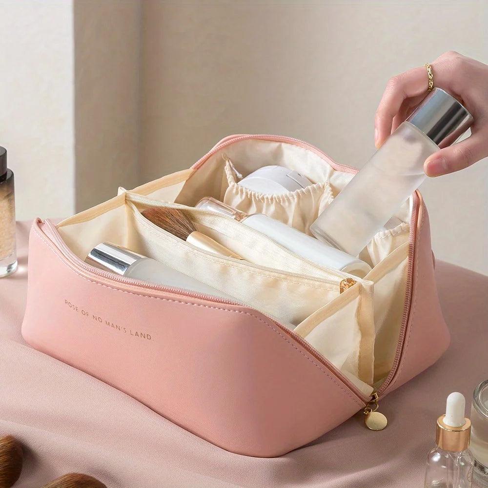 Organisateur de maquillage – Trousse de toilette pour dames – Sac de rangement cosmétique de luxe pour voyages