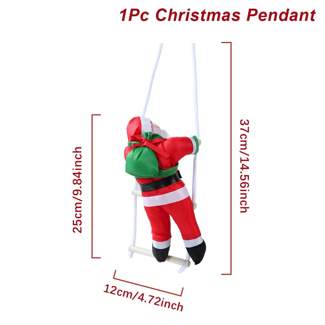 The Santa Claus Climbing Ladder Ornament - Cheerful Christmas Decoration for Home Tree Ornament