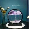 3D Hourglass Quicksand Movable Sand Artwork Round Glass Deep Sea Sand Painting – Flowing Painting for Office and Home