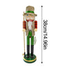 Wooden nutcracker fisherman ornament