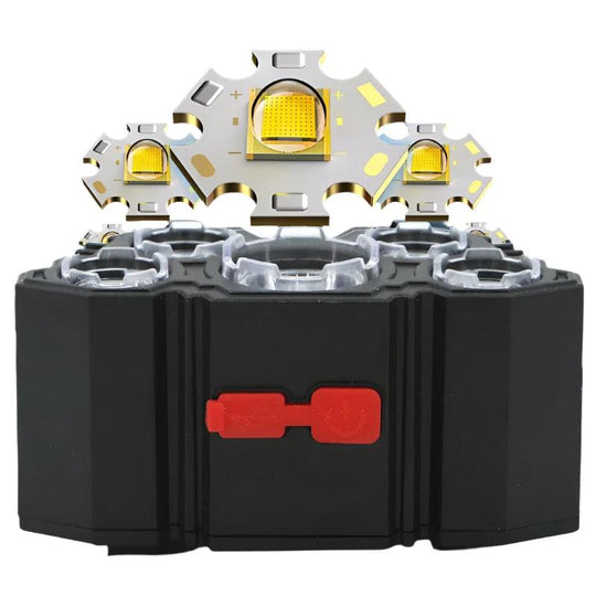 Lampe frontale rechargeable 5-LED - Étanche et puissante lampe extérieure
