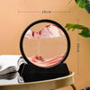 3D Hourglass Quicksand Movable Sand Artwork Round Glass Deep Sea Sand Painting – Flowing Painting for Office and Home