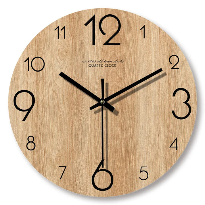 Orologio da parete in effetto legno