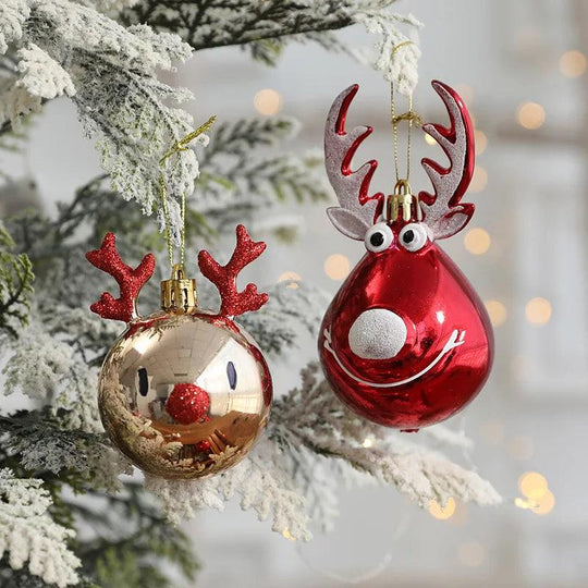 Palline di Natale Renna 2 pezzi – Incantevole decorazione natalizia