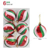 6-delige Kerstballenset – Feestelijke Versiering voor Kerstbomen