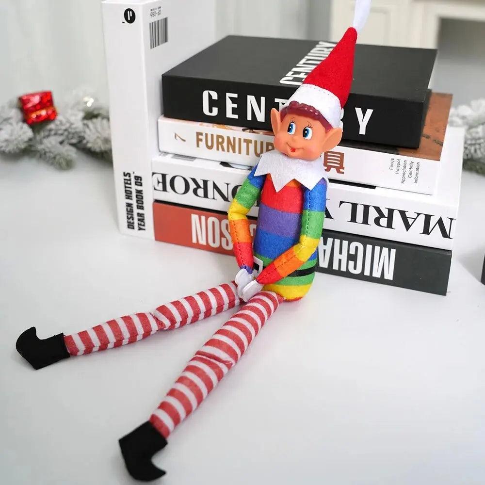 Kerst Elf Doll - Nieuwjaarsgeschenken Doll Set 2025 Kerst Pop Accessoires Desk Home Party Ornamenten