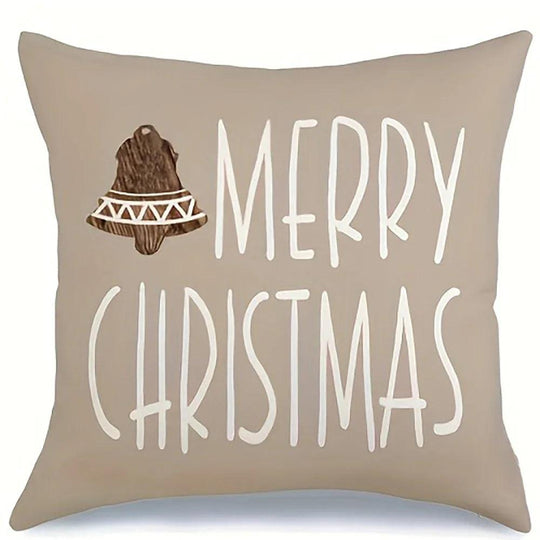 Christmas Decoration Cushion Cover - Christmas Gingerbread Tree Pattern - Living Room Sofa Cushion Cover - Home Farmhouse Decoration