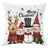 Christmas Decoration Pillowcase - Cheerful Santa Christmas Tree Pattern, Sofa Cushion Cover