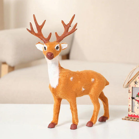 Cartoon Elk Plush Christmas Ornament