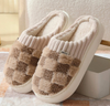 Unisex knusse pantoffels | Geruit ontwerp