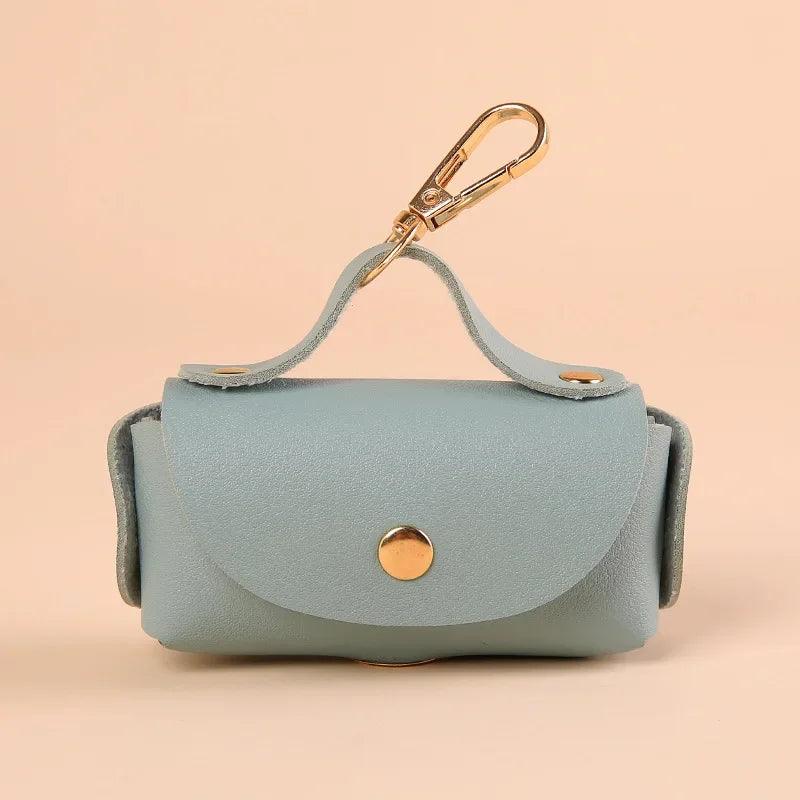Élégant porte-sacs à déjections en cuir synthétique pour animaux de compagnie – Portable et pratique