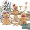 Kerst Nieuwjaar Decoratie voor Thuis – Pluche Pop Gemberbrood Man Kerstboom Hang Ornament – Binnen Hanger Kind Cadeau Decor 2024
