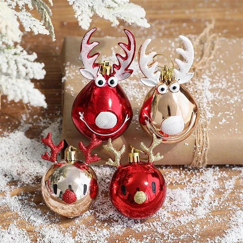 Palline di Natale Renna 2 pezzi – Incantevole decorazione natalizia
