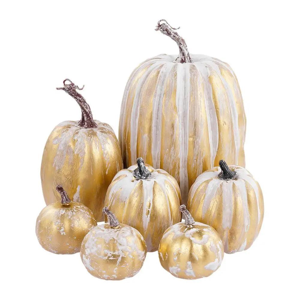 7PCS Zucca Finta Decorazione Autunnale