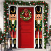 Vrolijk Kerstmis Deur Banier Decoratie - Kerstmis 2024 Decor voor Thuis