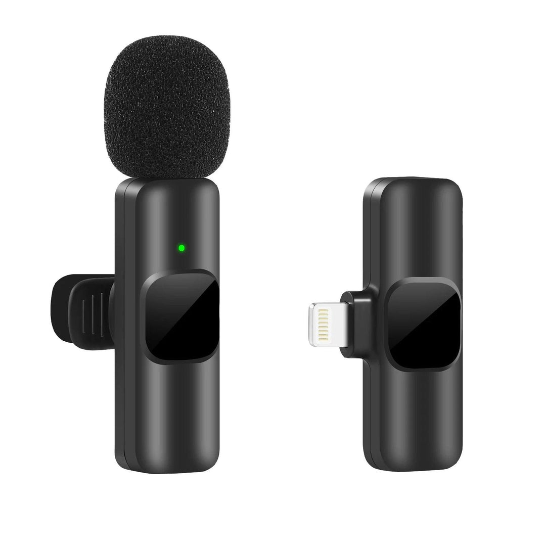 Microfono Lavalier Wireless – Registrazione Audio e Video Portatile – Mini Microfono per iPhone, Android, iPad e Altro