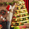 Kerst Linten Slingerlicht – LED Versiering voor Feestelijke Decoratie