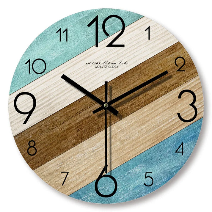 Orologio da parete in effetto legno