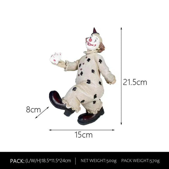 Circus Clown Figurine Buffoon Figure