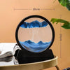 3D Hourglass Quicksand Movable Sand Artwork Round Glass Deep Sea Sand Painting – Flowing Painting for Office and Home