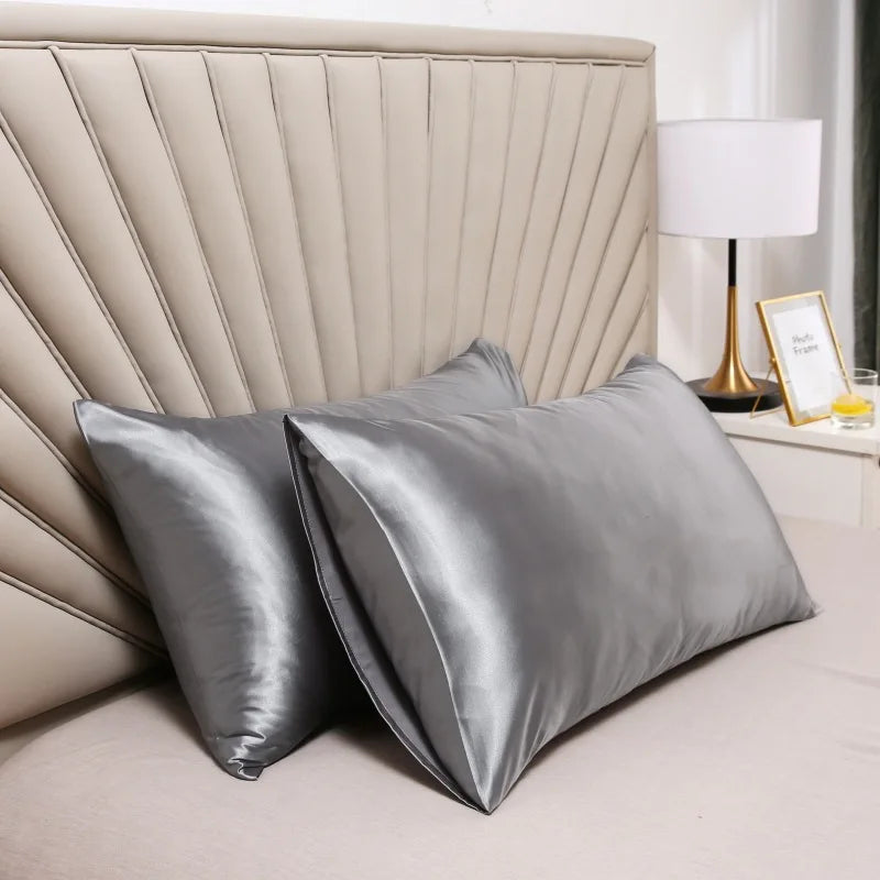 Federa in raso setoso - Morbida federa per capelli e pelle, decorazione accogliente per biancheria da letto a casa