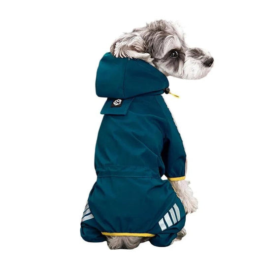 Manteau de pluie réfléchissant et imperméable pour chien – Protection contre le vent et la pluie