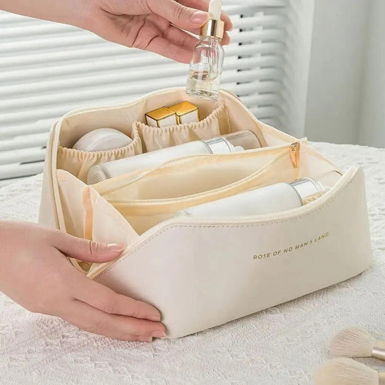 Organisateur de maquillage – Trousse de toilette pour dames – Sac de rangement cosmétique de luxe pour voyages