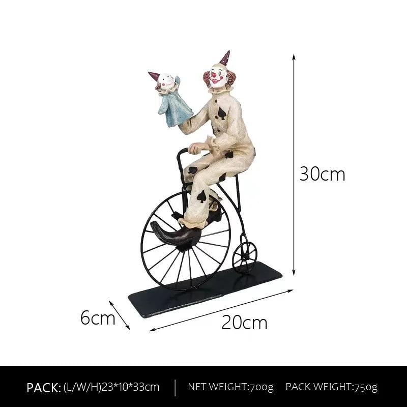 Circus Clown Figurine Buffoon Figure